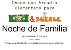 Math and Science night (Spanish)